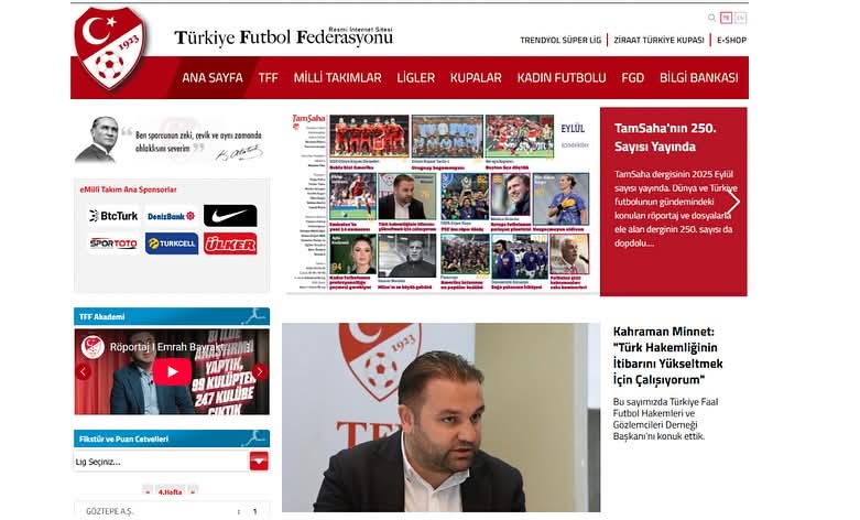 TFFHGD Genel Başkanımız Kahraman Minnet TFFnin resmi dergisi TamSaha ve internet sitesine konuk oldu